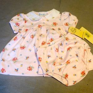 NWT Baby girl 2 PC dress with pants Ralph Lauren 3 Mos